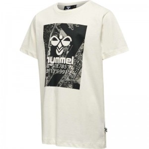 Hummel Satellite S/S T-shirts Kinderen Wit | 096852-509