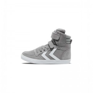 Hummel Slimmer Stadil High Jr Sneakers Kinderen Grijs | 334216-915