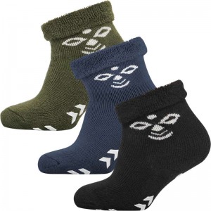 Hummel Snubbie 3 Pk Sokken Kinderen Zwart | 612623-016