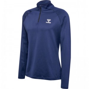 Hummel Sprint Half Zip Sweatshirts Heren Zwart | 720126-319