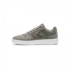 Hummel St. Power Play Canvas Sneakers Heren Grijs | 149893-271