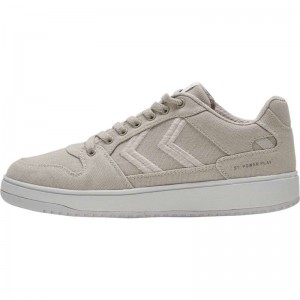 Hummel St. Power Play Canvas Sneakers Heren Grijs | 544459-719