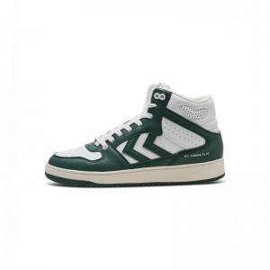 Hummel St. Power Play Mid Rt Sneakers Heren Wit | 296523-040