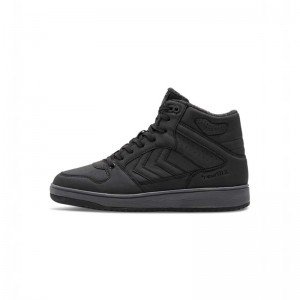 Hummel St. Power Play Mid Tex Sneakers Heren Zwart | 865803-983