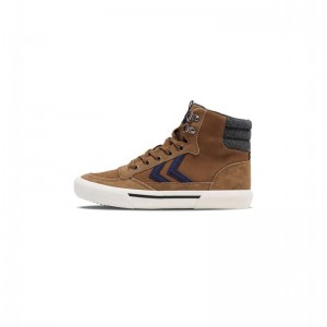 Hummel Stadil High Winter Sneakers Heren Bruin | 421815-193
