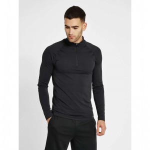Hummel Stroke Seamless Half Zip Basislaag Heren Zwart | 245893-093