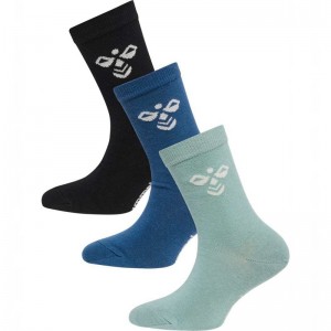 Hummel Sutton 3-pack Sokken Kinderen Blauw | 569537-731