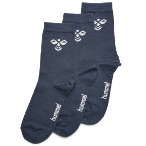 Hummel Sutton 3-pack Sokken Kinderen Blauw | 479685-252