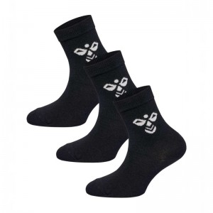 Hummel Sutton 3-pack Sokken Kinderen Zwart | 720724-004