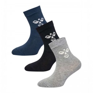 Hummel Sutton 3-pack Sokken Kinderen Zwart | 533023-978