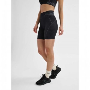 Hummel Te Christel Seamless Korte Broek Dames Zwart | 982608-613