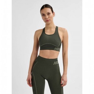 Hummel Te Christel Seamless Top Sportkleding Dames Groen | 717483-320
