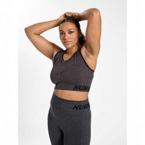 Hummel Te Curve Seamless Sport BH Dames Zwart | 987526-105