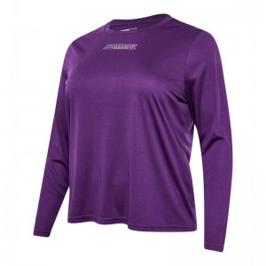 Hummel Te Curvy L/S Plus Korte Broek Dames Paars | 514429-594