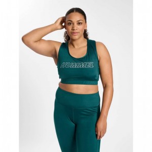 Hummel Te Curvy Plus Sport BH Dames Groen | 580659-478