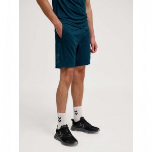 Hummel Te Flex Mesh Korte Broek Heren Donkerblauw | 242266-639