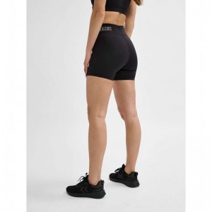 Hummel Te Fundamental Mw Tight Korte Broek Dames Zwart | 596279-664