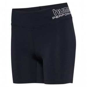 Hummel Te Fundamental Mw Tight Korte Broek Dames Zwart | 216703-867