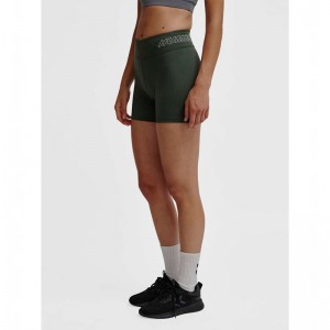 Hummel Te Fundamental Mw Tight Korte Broek Dames Groen | 148285-200