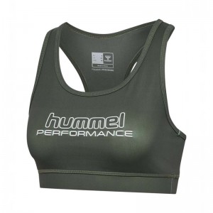 Hummel Te Fundamental Sport BH Dames Groen | 185140-317
