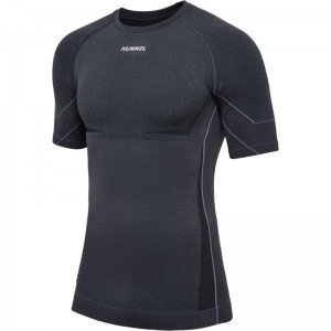 Hummel Te Mike Seamless Basislaag Heren Zwart | 690228-367