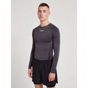 Hummel Te Mike Seamless L/S Basislaag Heren Zwart | 606709-838
