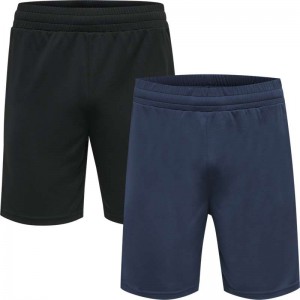 Hummel Te Topaz 2-pack Korte Broek Heren Zwart | 046335-215