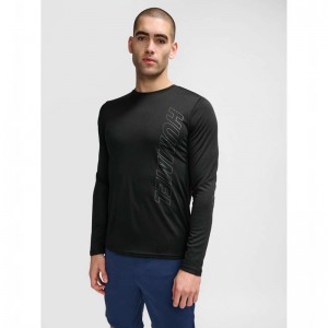 Hummel Te Topaz L/S T-shirts Heren Zwart | 038833-890