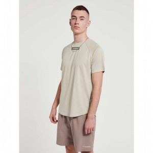 Hummel Te Topaz T-shirts Heren Beige | 868893-747