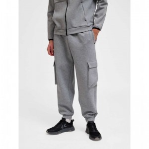 Hummel Tech Fleece Loose Cargo Broek Heren Grijs | 104080-690