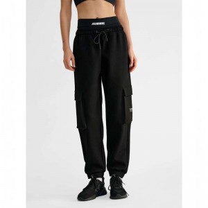 Hummel Tech Fleece Loose Cargo Broek Heren Zwart | 641272-500
