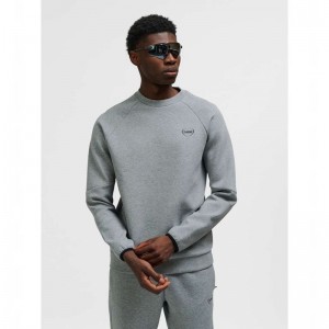 Hummel Tech Fleece Regular Crew Sweatshirts Heren Grijs | 274845-476