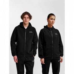Hummel Tech Fleece Regular Zip Hoodie Heren Zwart | 092904-872