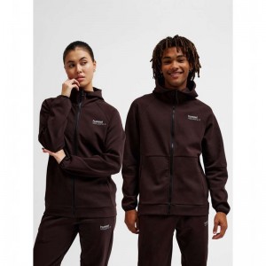 Hummel Tech Fleece Regular Zip Hoodie Heren Chocola | 082898-946