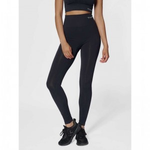 Hummel Tif Seamless High Waist Hardloopbroek Dames Zwart | 457541-565