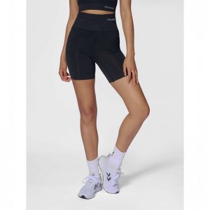 Hummel Tif Seamless Korte Broek Dames Zwart | 891453-490