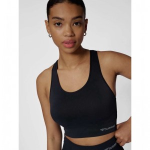Hummel Tif Seamless Padded Sport BH Dames Zwart | 811918-937