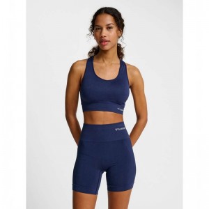 Hummel Tif Seamless Top Sport BH Dames Zwart | 751488-657