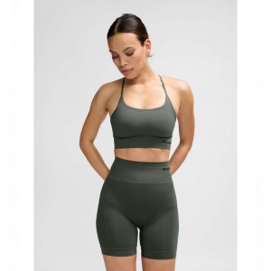 Hummel Tiffy Seamless Top Jurk Dames Groen | 426669-970