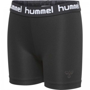 Hummel Tona Tight Korte Broek Kinderen Zwart | 043378-246