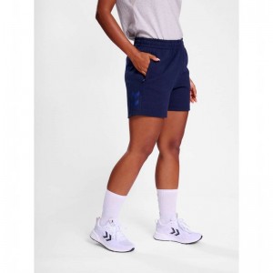 Hummel Travel Korte Broek Dames Donkerblauw | 801378-940