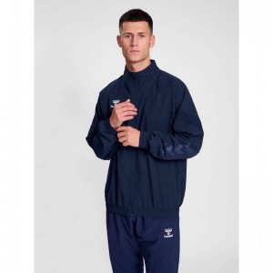 Hummel Travel Woven Jassen Heren Donkerblauw | 473379-803