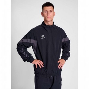 Hummel Travel Woven Jassen Heren Zwart | 192753-346
