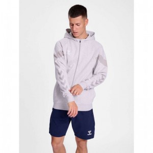 Hummel Travel Zip Hoodie Heren Grijs | 301772-858