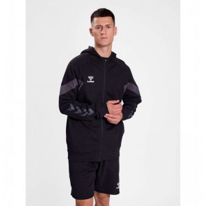 Hummel Travel Zip Hoodie Heren Zwart | 804106-546