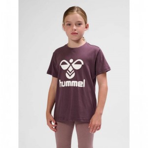 Hummel Tres S/S T-shirts Kinderen Fuchsie | 868783-028