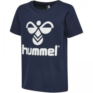 Hummel Tres S/S T-shirts Kinderen Zwart | 811738-632