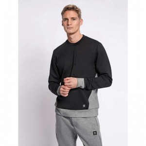 Hummel Tropper Sweatshirts Heren Zwart | 059072-215
