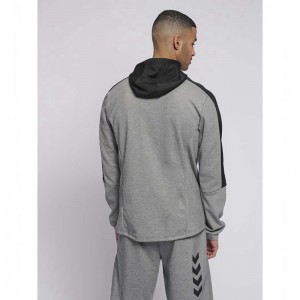 Hummel Tropper Zip Hoodie Heren Grijs | 137600-703