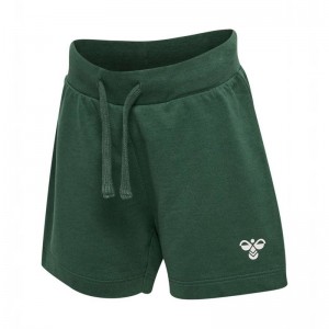 Hummel True Korte Broek Kinderen Groen | 985684-825